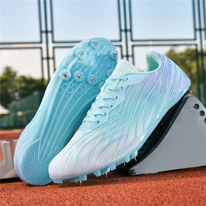 Professional Track and Field Spikes Lightweight Breathable Sprint Running Shoes for Men Women Athletic Training Sneakers Running
Professional Track and Field Spikes Lightweight Breathable Sprint Running Shoes for Men Women Athletic Training Sneakers Running