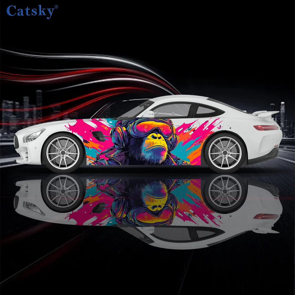 Colorful Gorilla Pattern Car Vinyl Wraps Decal Self-adhesive PVC Sticker Suitable for Trucks SUV Decoration Auto Accessories
Colorful Gorilla Pattern Car Vinyl Wraps Decal Self-adhesive PVC Sticker Suitable for Trucks SUV Decoration Auto Accessories