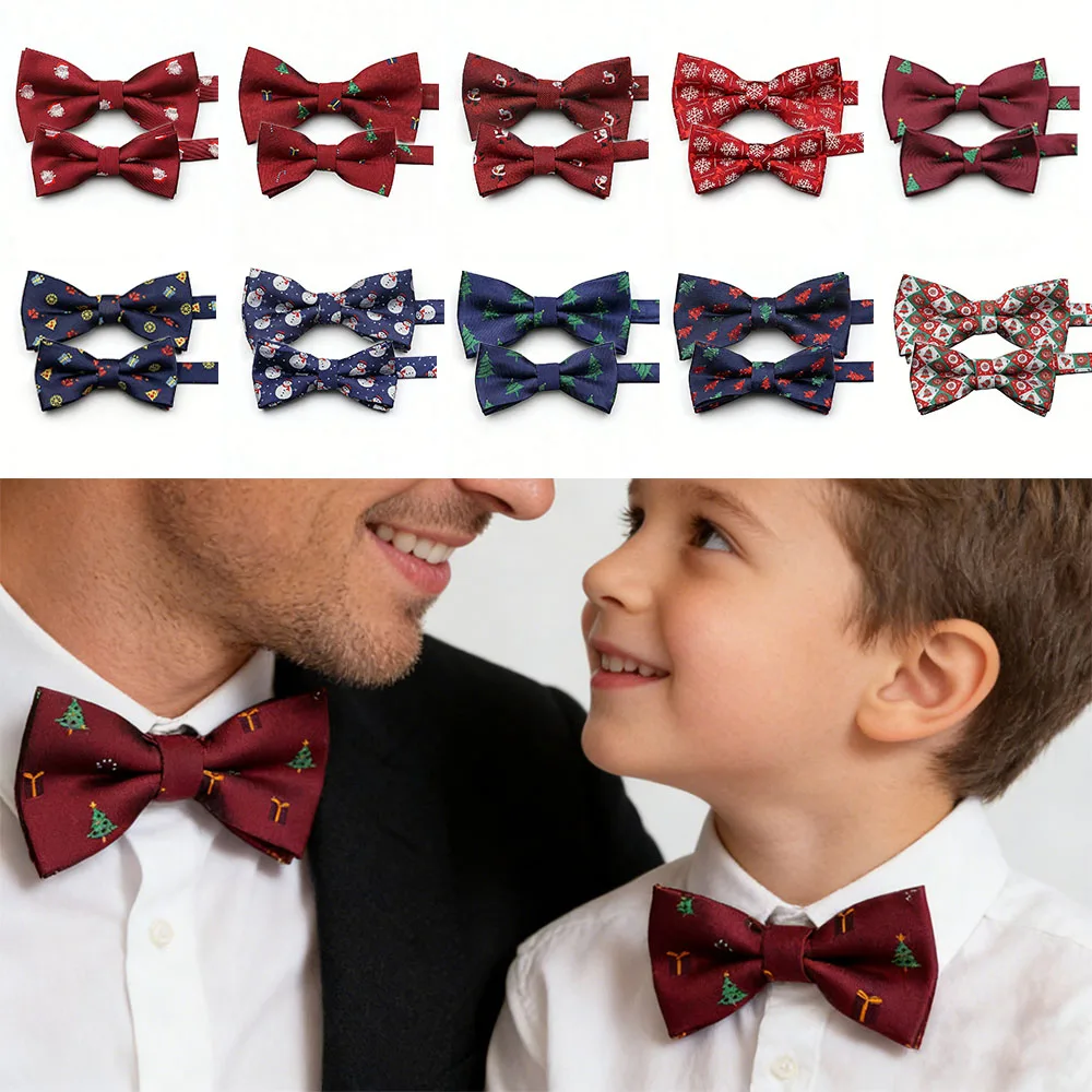 Мужской детский рождественский комплект галстуков-бабочек из полиэстера, Рождественская елка, Санта-Снежинка, узор, бабочка, фестиваль, вечеринка, свадебный аксессуар, подарок
Мужской детский рождественский комплект галстуков-бабочек из полиэстера, Рождественская елка, Санта-Снежинка, узор, бабочка, фестиваль, вечеринка, свадебный аксессуар, подарок