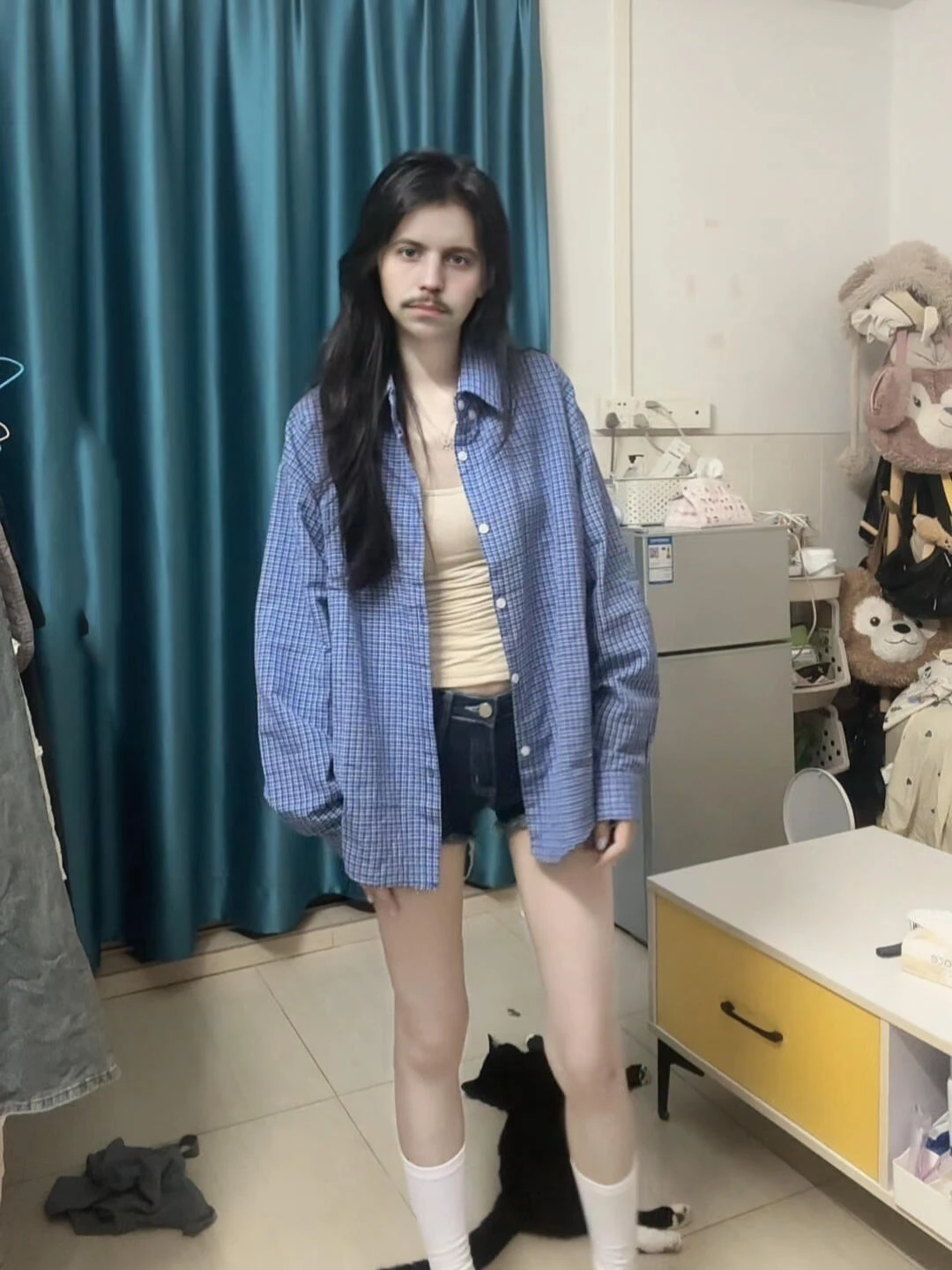American Blue Plaid Collar Long Sleeve Sun Protection Shirt Women Summer 2025 New Loose Thin Top Quality Material
American Blue Plaid Collar Long Sleeve Sun Protection Shirt Women Summer 2025 New Loose Thin Top Quality Material