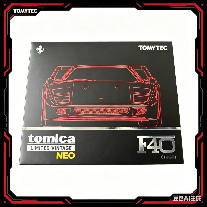 TOMYTEC 1: 64 TLV F40 1989 alloy car model NEO series, with hinged front and rear covers, for adult collection, boys' toy.
TOMYTEC 1: 64 TLV F40 1989 alloy car model NEO series, with hinged front and rear covers, for adult collection, boys' toy.