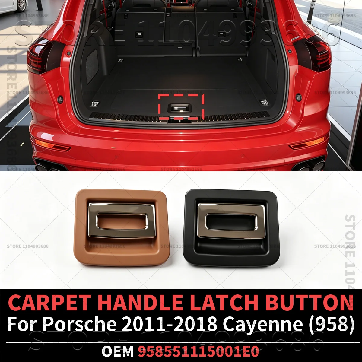 For Porsche Cayenne (958 92A) Car Trunk Luggage Tail Cover Mat Floor Carpet Handle Latch Button OEM 958551115001E0 95855111500
For Porsche Cayenne (958 92A) Car Trunk Luggage Tail Cover Mat Floor Carpet Handle Latch Button OEM 958551115001E0 95855111500