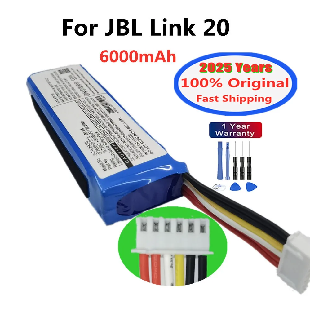 2025 Years 6000mAh Original Player Speaker Battery Link20 For JBL Link 20 Wireless Bluetooth Speaker Battery Bateria P763098 01A
2025 Years 6000mAh Original Player Speaker Battery Link20 For JBL Link 20 Wireless Bluetooth Speaker Battery Bateria P763098 01A