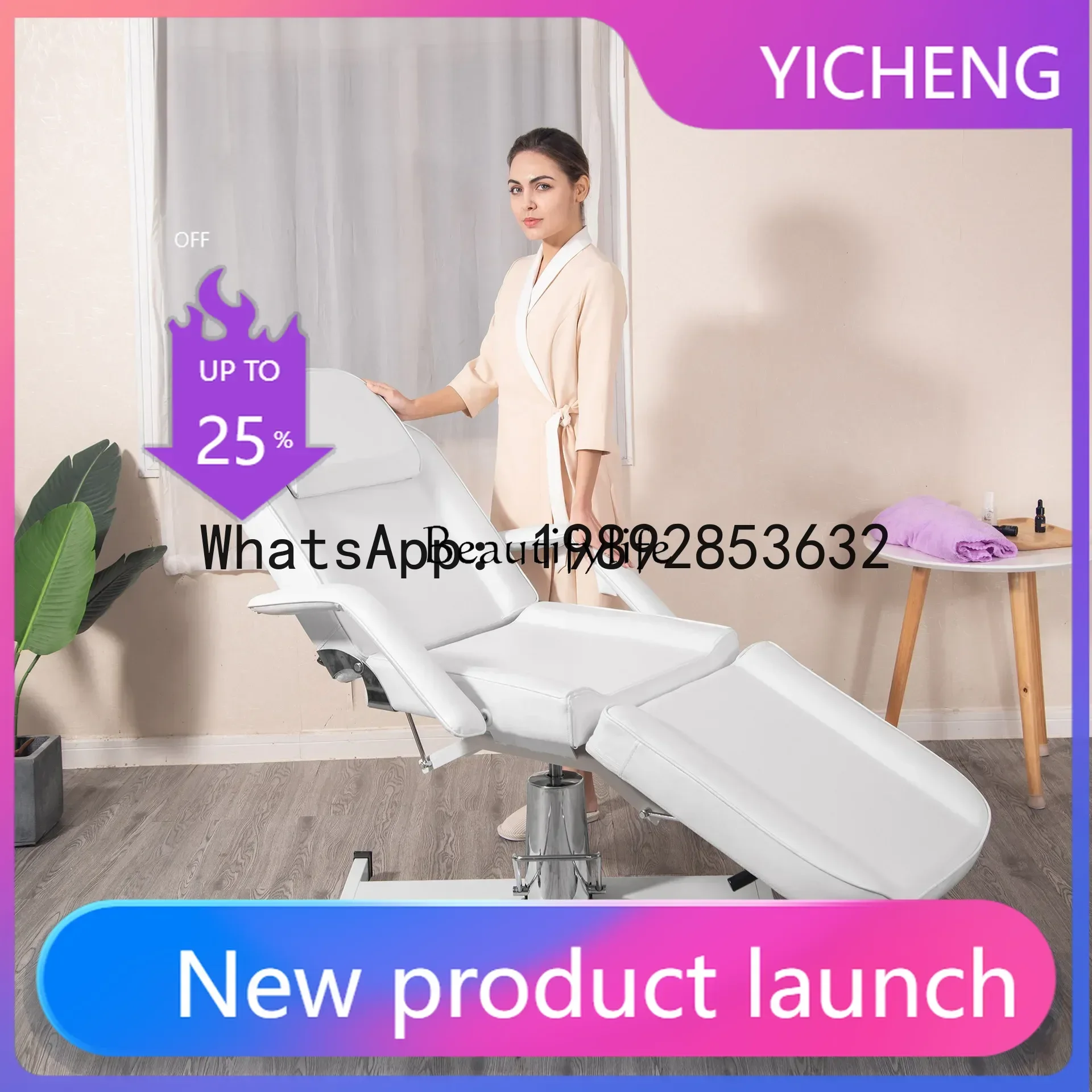 Кровать для красоты Салон красоты Массажная кровать с откидной спинкой Салон Спа-массаж Спа-оборудование
Кровать для красоты Салон красоты Массажная кровать с откидной спинкой Салон Спа-массаж Спа-оборудование