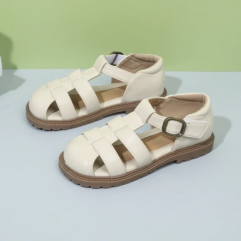 Kids Beach Shoes Casual Soild Color Girls Sandals Non-slip Hollowed-out 2025 Summer New Boys Roman Shoes Soft Sole Retro
Kids Beach Shoes Casual Soild Color Girls Sandals Non-slip Hollowed-out 2025 Summer New Boys Roman Shoes Soft Sole Retro