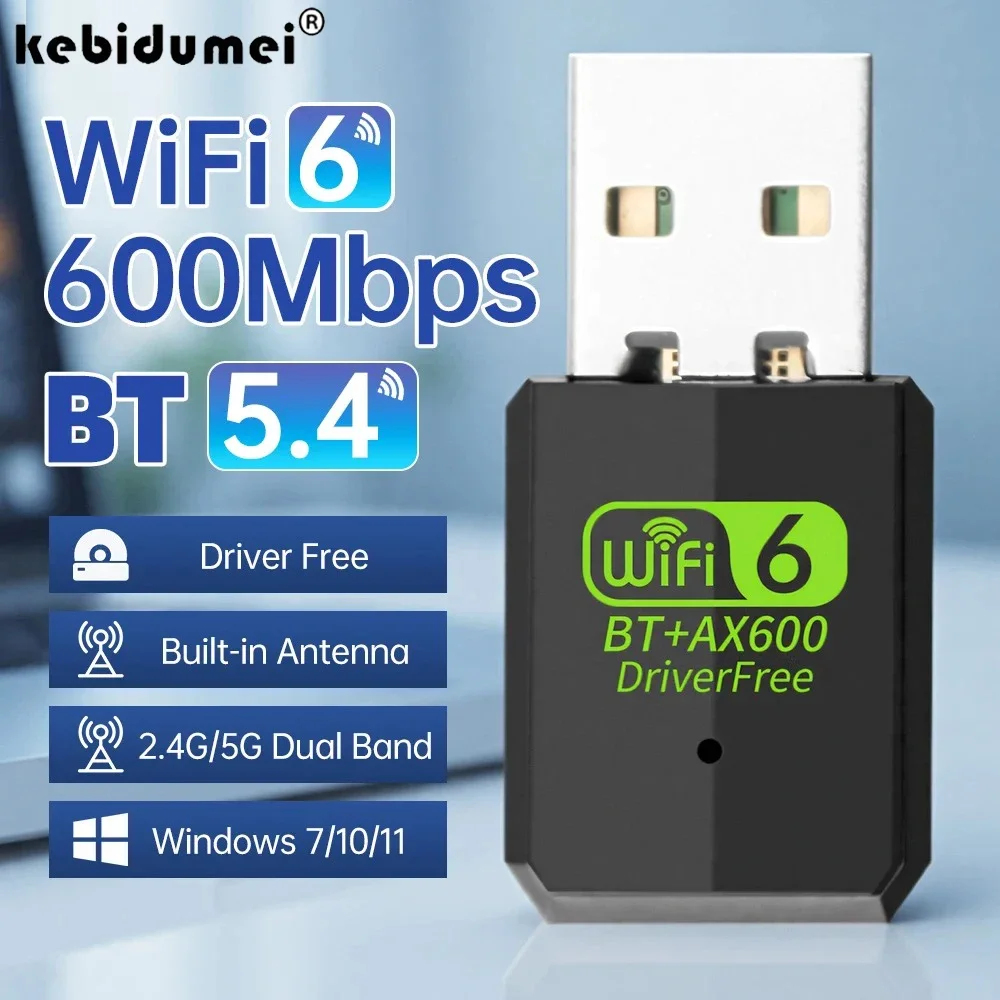 Адаптер Wi-Fi 6, Bluetooth 5,4, AX600, USB2.0, двухдиапазонный сетевой беспроводной приемник 2,4G/5Ghz для ПК, ноутбука, 10/11 драйверов, бесплатно
Адаптер Wi-Fi 6, Bluetooth 5,4, AX600, USB2.0, двухдиапазонный сетевой беспроводной приемник 2,4G/5Ghz для ПК, ноутбука, 10/11 драйверов, бесплатно