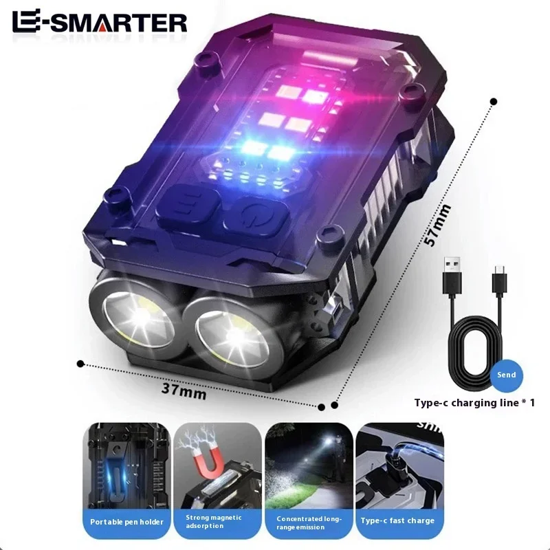 Rechargeable LED+COB Mini Multifunctional Flashlight Portable Outdoor Camping Emergency Keychain Light Urinal Tactical knives
Rechargeable LED+COB Mini Multifunctional Flashlight Portable Outdoor Camping Emergency Keychain Light Urinal Tactical knives