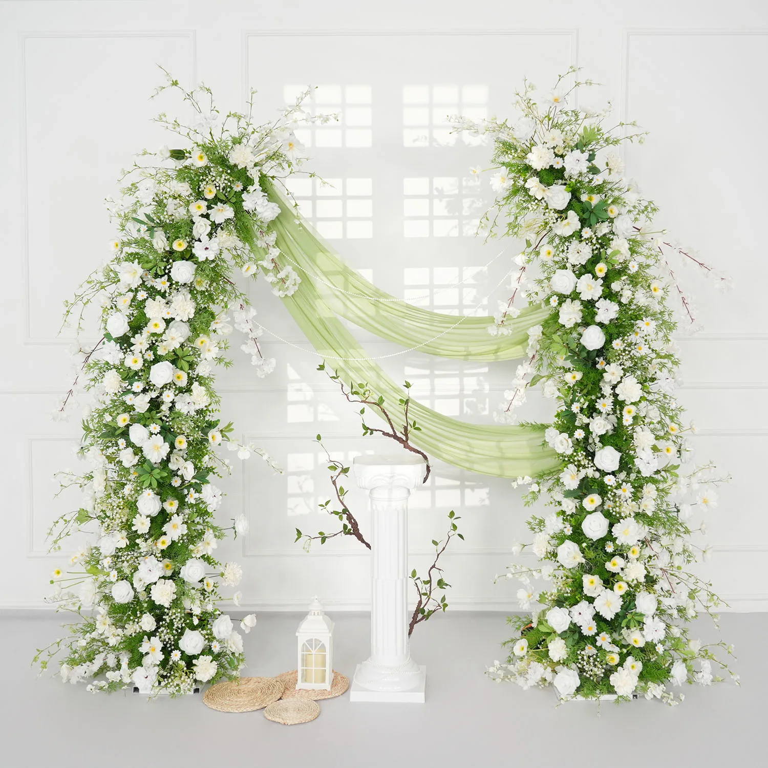 Uflower Luxury White Greenery Series Rose Flower Row Wedding Backdrop Decor Horn Arch Frame Floral Arrangement Banquet Party
Uflower Luxury White Greenery Series Rose Flower Row Wedding Backdrop Decor Horn Arch Frame Floral Arrangement Banquet Party