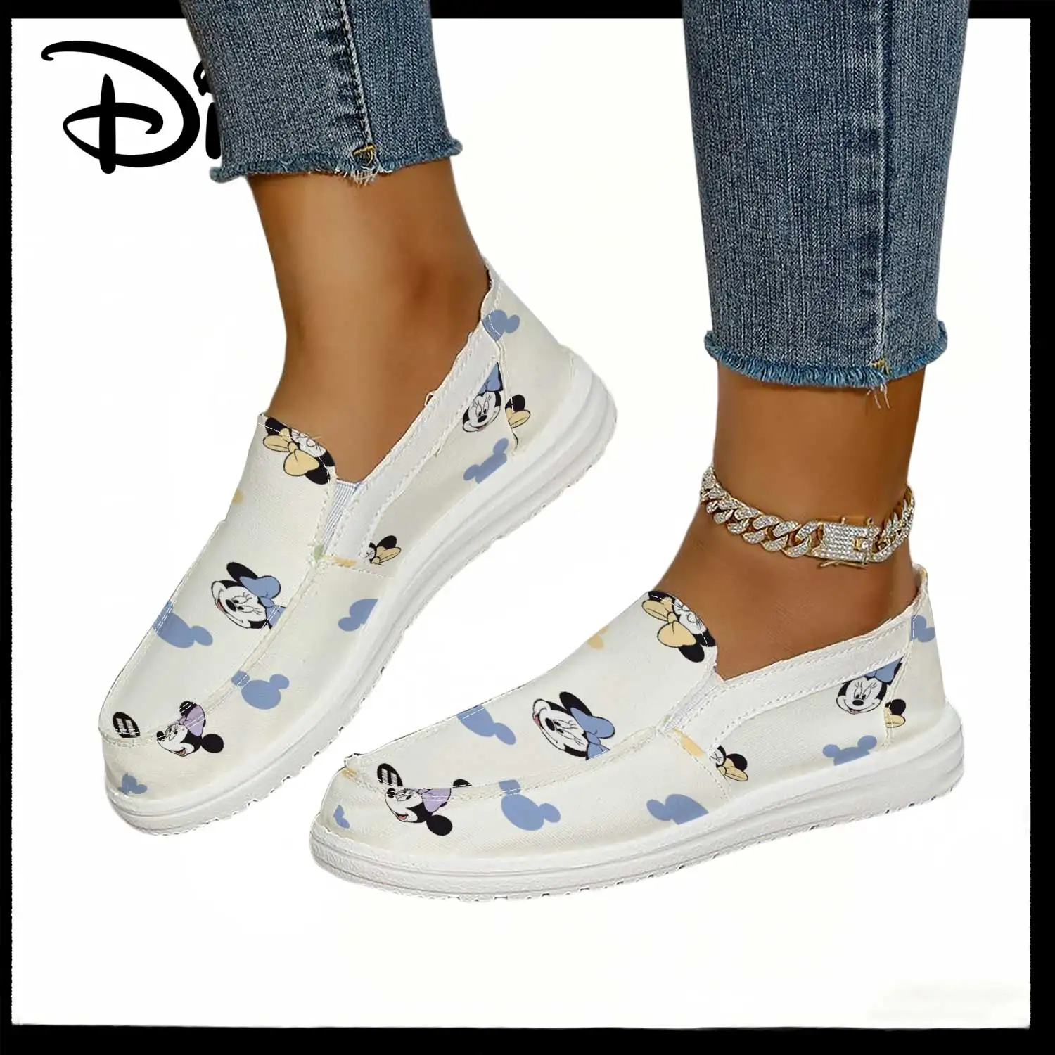 Официально лицензированные женские слипоны Disney с пастельным принтом Микки и Минни Маус – удобные мультяшные лоферы
Официально лицензированные женские слипоны Disney с пастельным принтом Микки и Минни Маус – удобные мультяшные лоферы