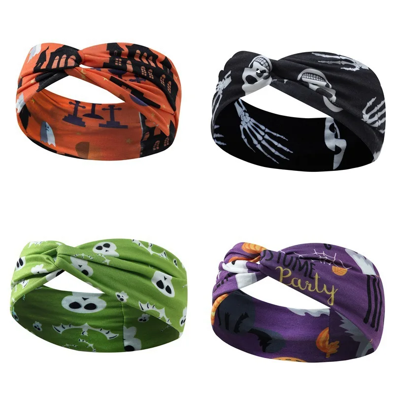 Skull Spider Web Pumpkin Print Yoga Headband Sweat Absorbent Sports Hairband for Women Men
Skull Spider Web Pumpkin Print Yoga Headband Sweat Absorbent Sports Hairband for Women Men