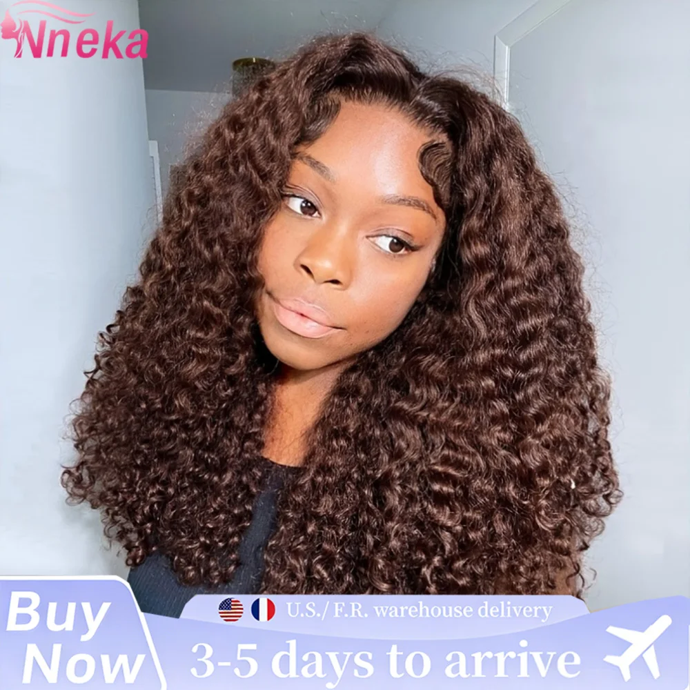 Chocolate Brown Burmese Curly Wigs 13x4 Lace Front Wig Human Hair 13x6 Hd Transparent Lace Frontal Wigs 180% Density For Women
Chocolate Brown Burmese Curly Wigs 13x4 Lace Front Wig Human Hair 13x6 Hd Transparent Lace Frontal Wigs 180% Density For Women