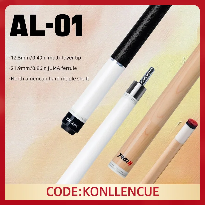 Pool Cue Stick with BCUE Hard Maple shaft 12.5mm Tip 1/2 for 58 Inch Professional Billiard Stick
Pool Cue Stick with BCUE Hard Maple shaft 12.5mm Tip 1/2 for 58 Inch Professional Billiard Stick