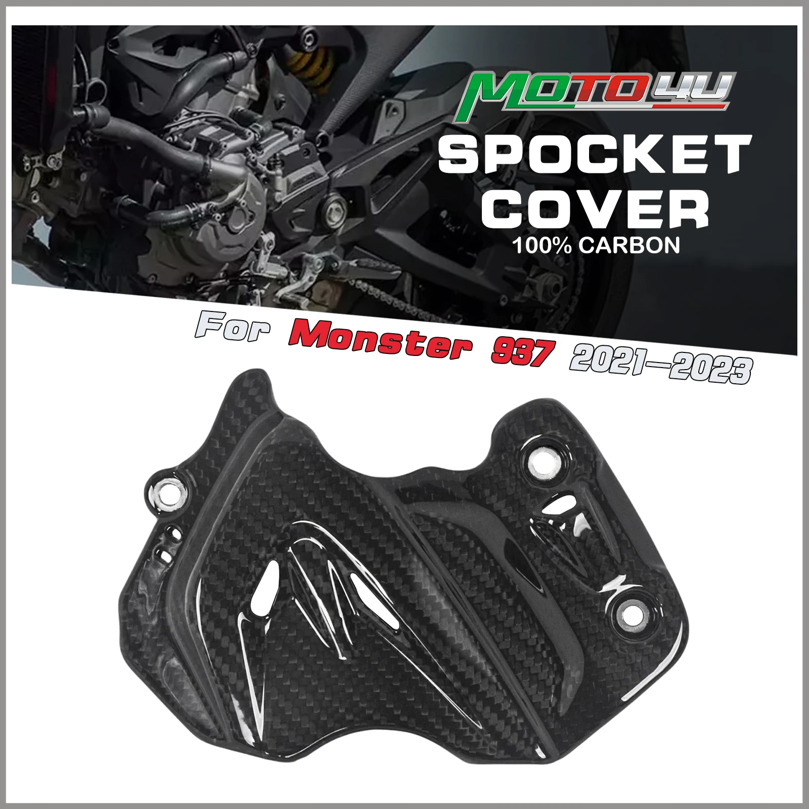 For Ducati Monster 937 950 2021 2022 2023 2024 Carbon Fiber Sprocket Cover Protector Case Motorcycle Accessorie Modification
For Ducati Monster 937 950 2021 2022 2023 2024 Carbon Fiber Sprocket Cover Protector Case Motorcycle Accessorie Modification