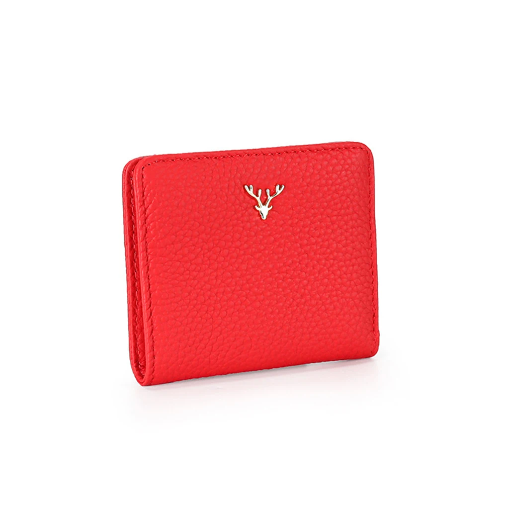 Women Short Wallet Christmas Deer Button Purse Leather Photo Card Holder
Women Short Wallet Christmas Deer Button Purse Leather Photo Card Holder