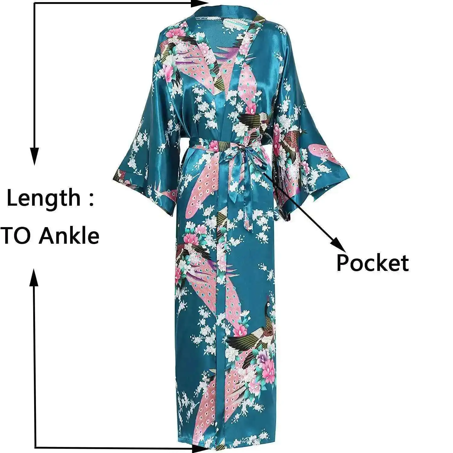 Classic Chinese Female Evening Robes Print Peacock Nightwear Kimono Robe Bath Gowns Sexy Satin Long Robe Plus Size Home Dress
Classic Chinese Female Evening Robes Print Peacock Nightwear Kimono Robe Bath Gowns Sexy Satin Long Robe Plus Size Home Dress