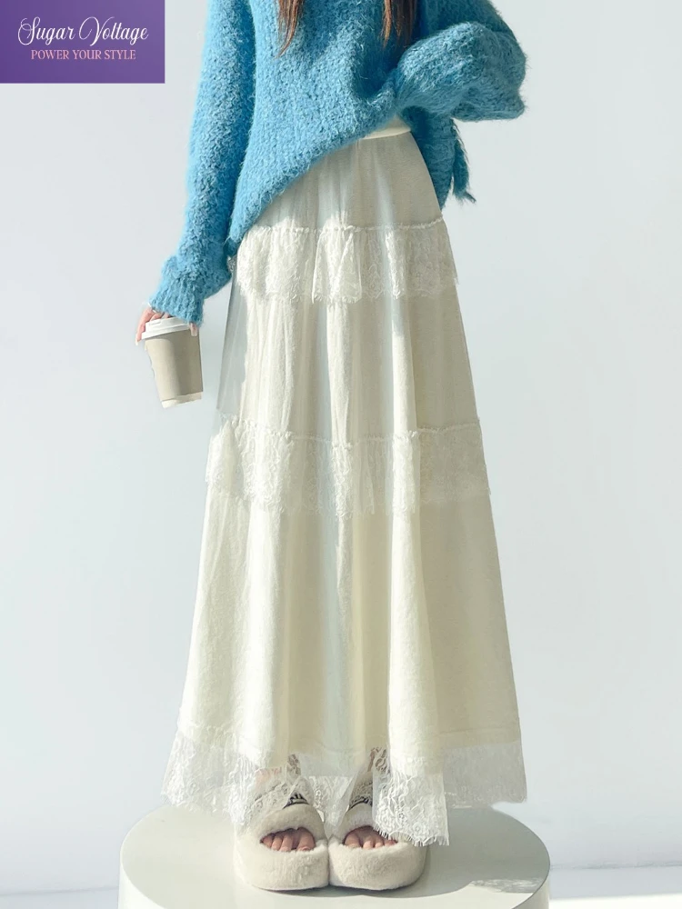 Винтажная кружевная вязаная юбка женская осень-зима элегантная ретро-стиль с высокой талией длинная юбка трапециевидной формы многослойная облегающая модная одежда
Винтажная кружевная вязаная юбка женская осень-зима элегантная ретро-стиль с высокой талией длинная юбка трапециевидной формы многослойная облегающая модная одежда