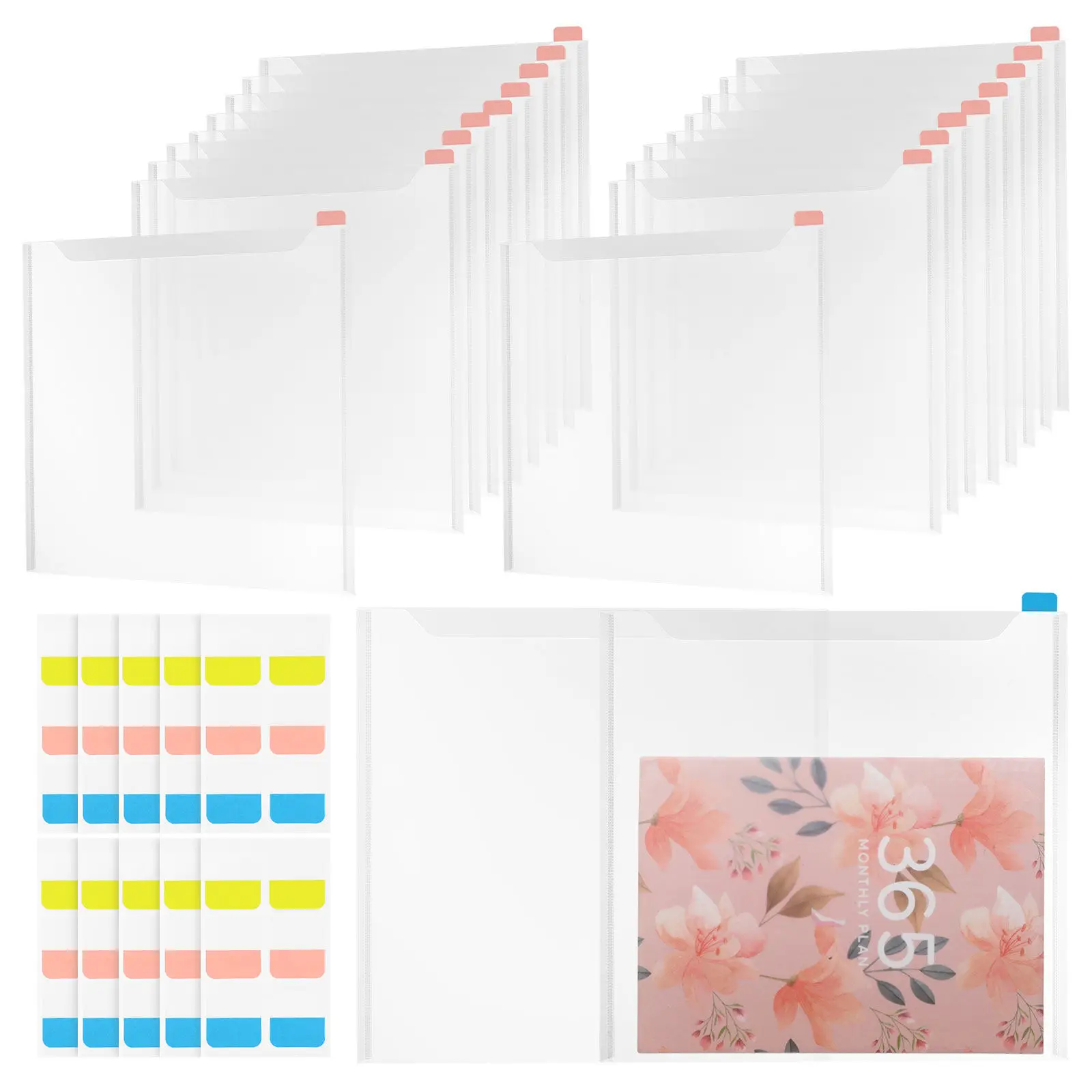 36Pcs File Organizer Set Clear Plastic Document Folders Expanding Folder Transparent Label Window for Office School Home
36Pcs File Organizer Set Clear Plastic Document Folders Expanding Folder Transparent Label Window for Office School Home