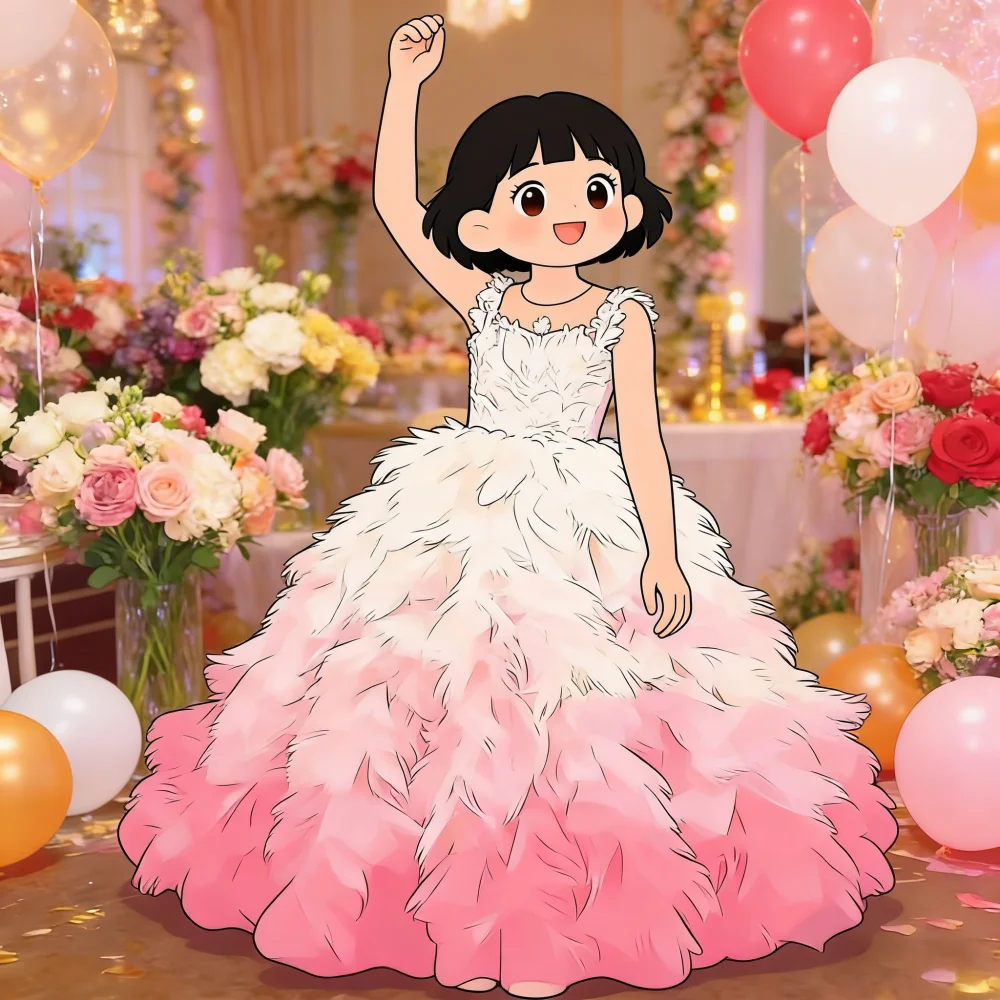 Custom Ombre Pink Ruffled Tulle Lace Bodice Flower Girl Dress Wedding Gown for First Christmas Kids Party Outfit فساتين سهرات
Custom Ombre Pink Ruffled Tulle Lace Bodice Flower Girl Dress Wedding Gown for First Christmas Kids Party Outfit فساتين سهرات