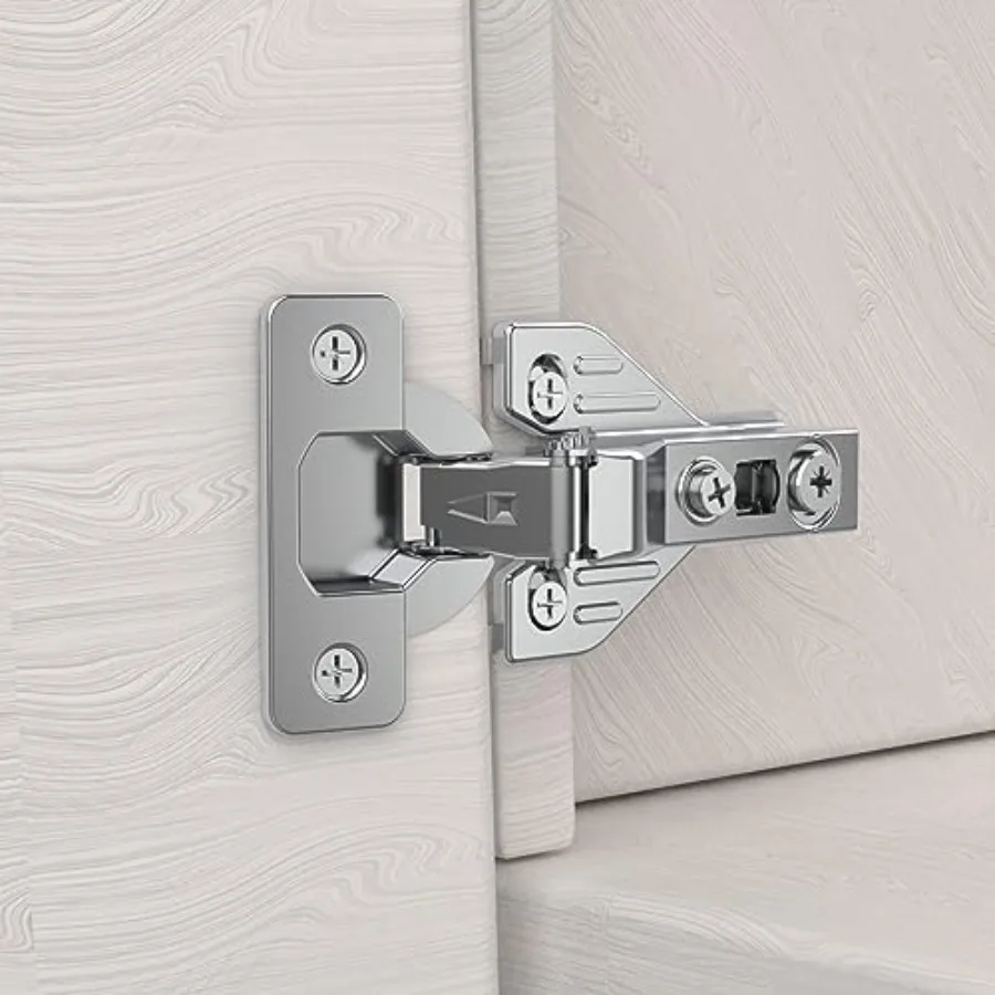Pack 3D Soft Close Concealed Hinge for Face Frame Door & Frameless Door, Clip-on Plate, Self Closing Hidden Satin Nickel, 5° Op
Pack 3D Soft Close Concealed Hinge for Face Frame Door & Frameless Door, Clip-on Plate, Self Closing Hidden Satin Nickel, 5° Op