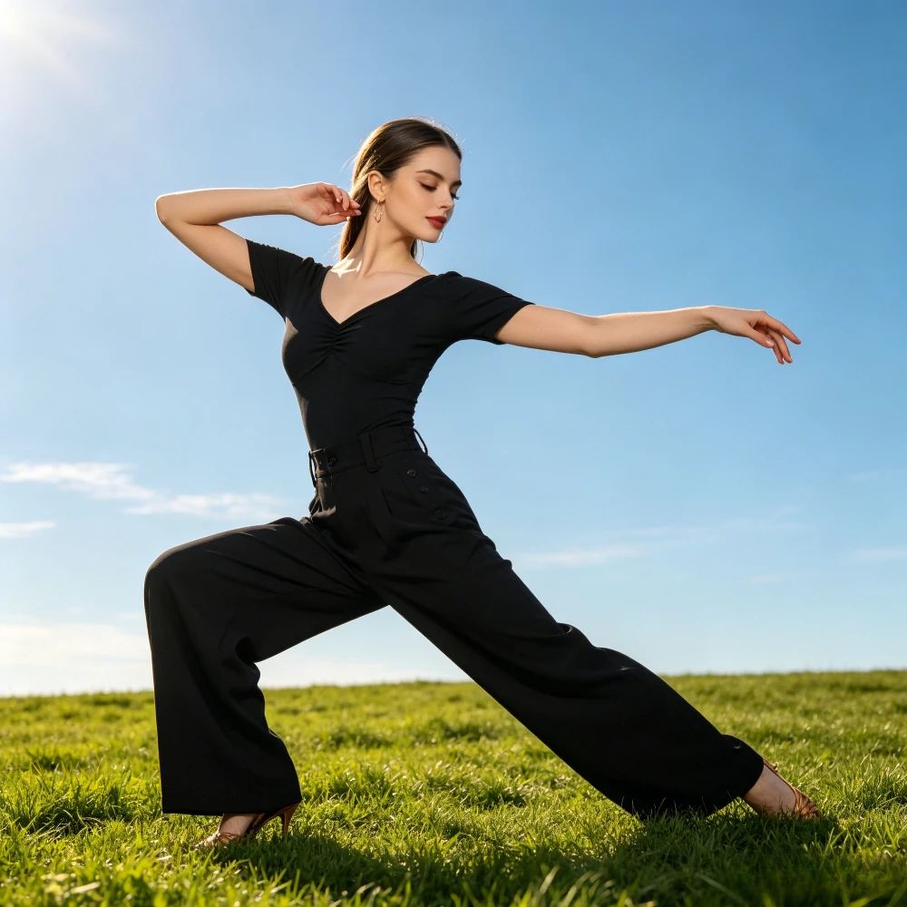 Elegant Adult Latin Dance Top, Premium Practice Dance Costume for Women, Stylish Outfit for Ballroom Training&Competition Events
Elegant Adult Latin Dance Top, Premium Practice Dance Costume for Women, Stylish Outfit for Ballroom Training&Competition Events