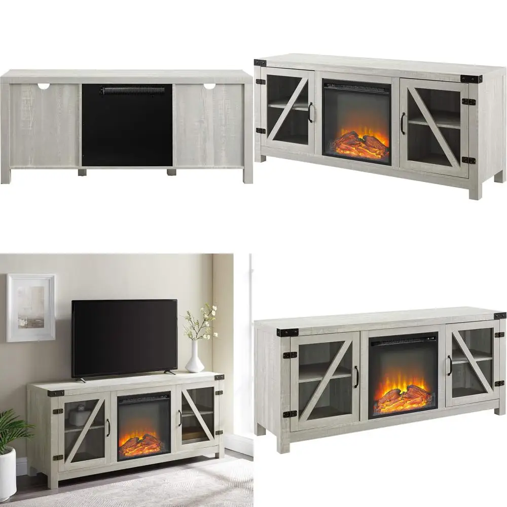 Тумба под телевизор Stone Grey 58 дюймов с раздвижной дверцей, стеклянной вставкой и местом для хранения, для телевизоров с диагональю до 64 дюймов
Тумба под телевизор Stone Grey 58 дюймов с раздвижной дверцей, стеклянной вставкой и местом для хранения, для телевизоров с диагональю до 64 дюймов