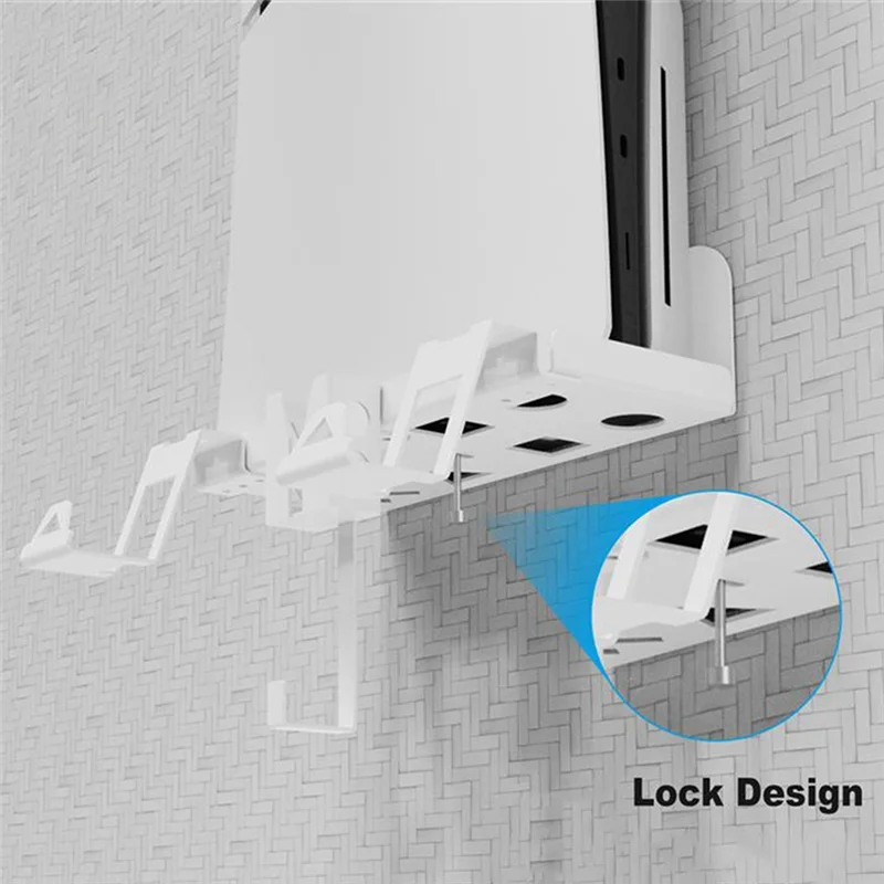 Compact Wall Mount Storage Bracket Space-Saving Stand With Gamepad And Headphone Holder For Sony Playstation 5 Slim White
Compact Wall Mount Storage Bracket Space-Saving Stand With Gamepad And Headphone Holder For Sony Playstation 5 Slim White