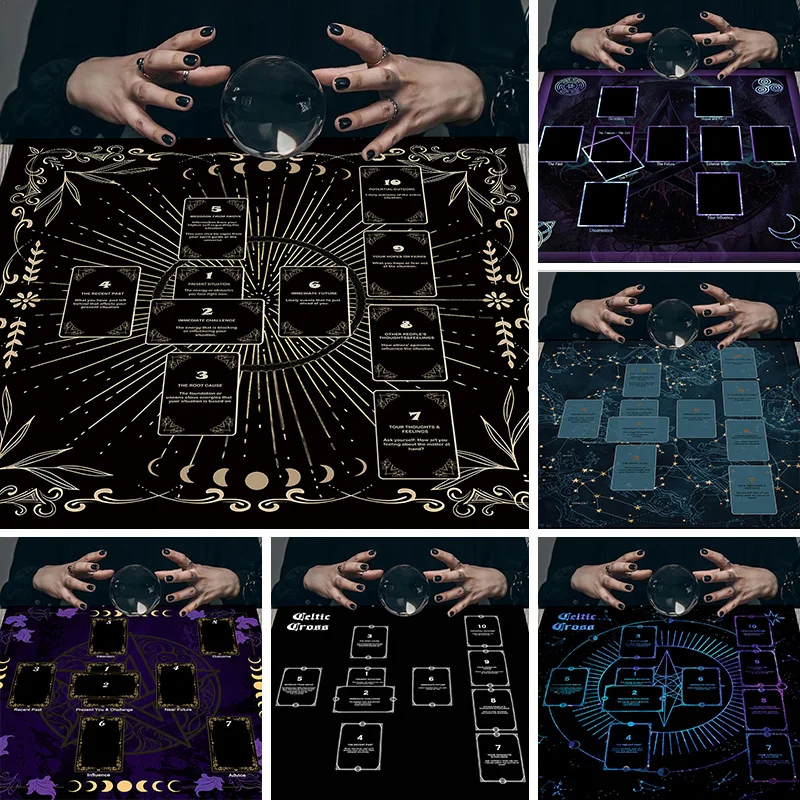 Скатерть для алтаря VIKAMA Tarot: Кельтский крест, ткань для настольных игр, прочная, атмосферная, для украшения обеденного стола
Скатерть для алтаря VIKAMA Tarot: Кельтский крест, ткань для настольных игр, прочная, атмосферная, для украшения обеденного стола