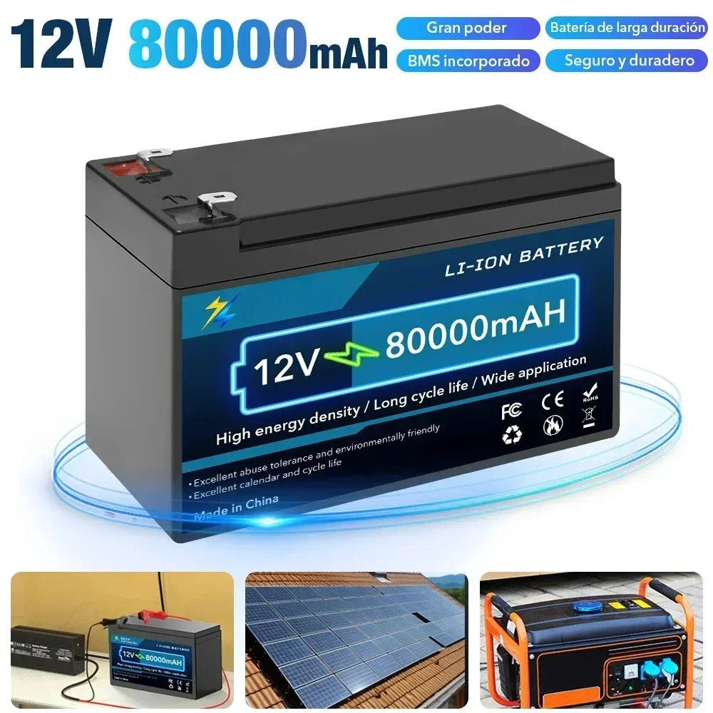 Upgraded 12V 80Ah Li Ion 18650 Battery Electric Vehicle Lithium Battery Pack 9V-12V 60Ah 80Ah Built-in BMS 30A High Current
Upgraded 12V 80Ah Li Ion 18650 Battery Electric Vehicle Lithium Battery Pack 9V-12V 60Ah 80Ah Built-in BMS 30A High Current