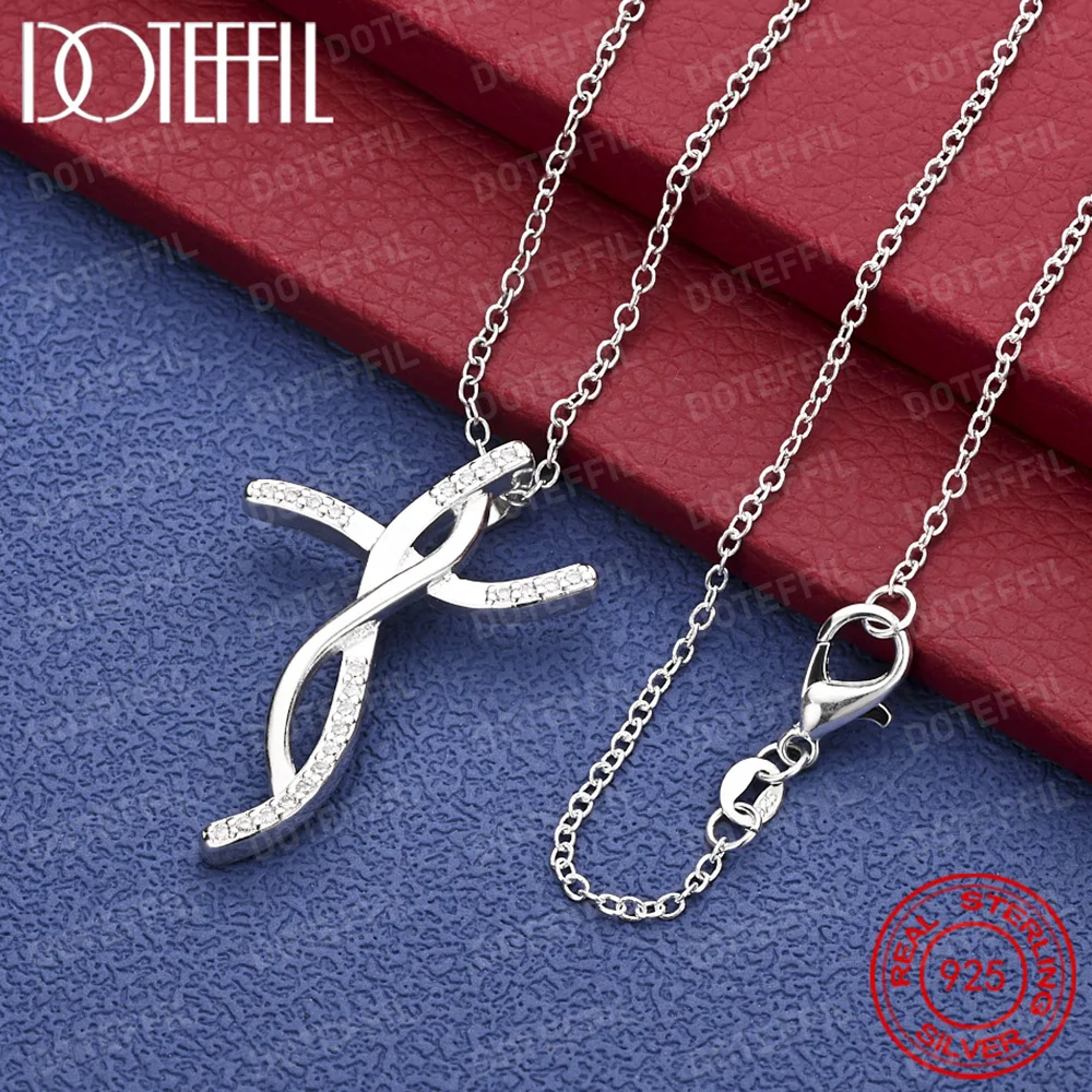 Ожерелье из стерлингового серебра 925 пробы, нежный витой крест, ожерелье для мужчин и женщин, модные ювелирные изделия, подарок, аксессуары в стиле хип-хоп
Ожерелье из стерлингового серебра 925 пробы, нежный витой крест, ожерелье для мужчин и женщин, модные ювелирные изделия, подарок, аксессуары в стиле хип-хоп