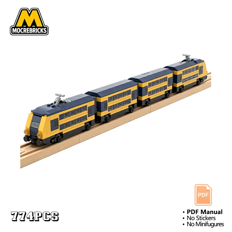 MOC 4-Stud Wide Double-Decker Passenger Train Carriage Building Blocks Set Narrow Gauge Railway Model Adult Gift Toy
MOC 4-Stud Wide Double-Decker Passenger Train Carriage Building Blocks Set Narrow Gauge Railway Model Adult Gift Toy