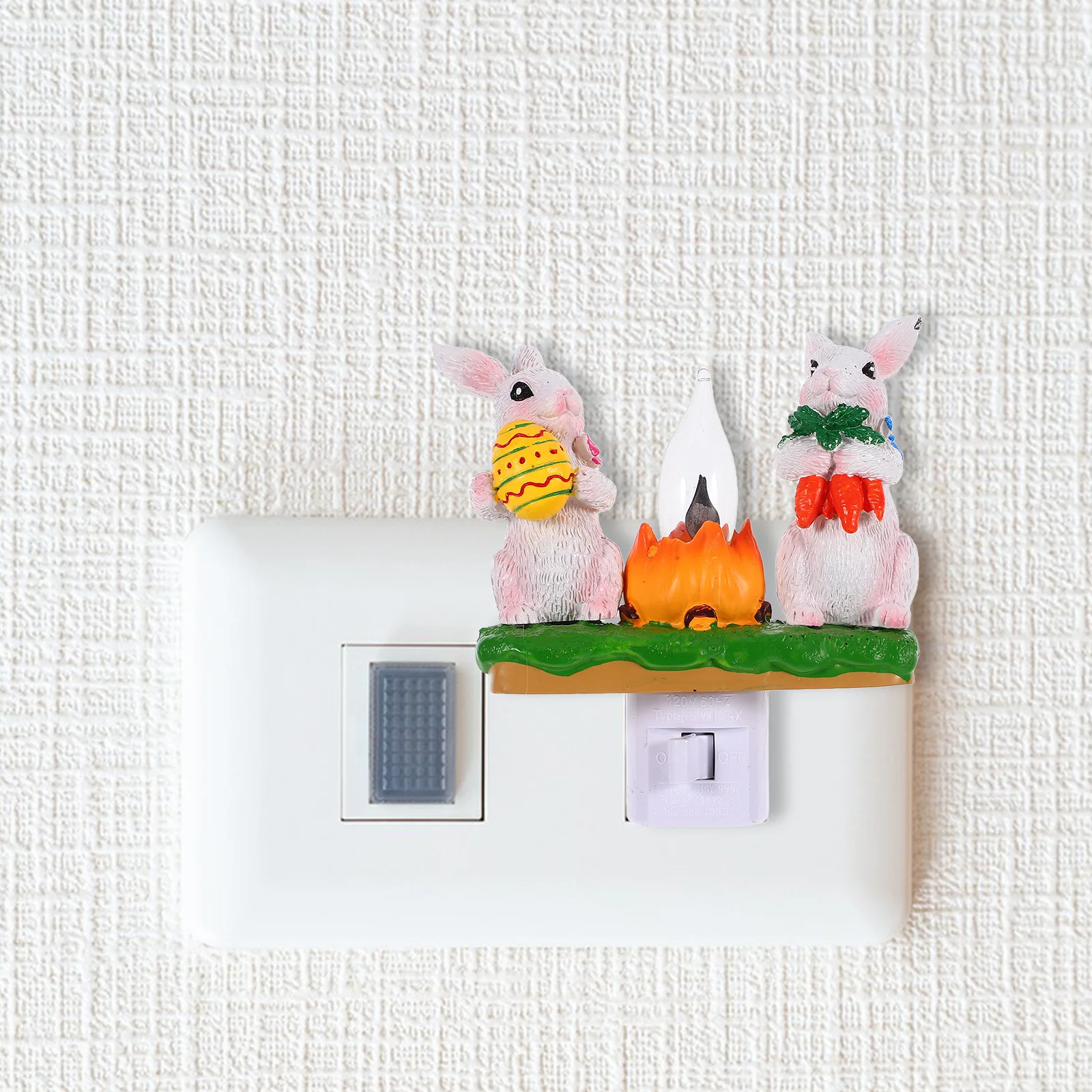 Energy Efficient Bunny Night Light for Nursery Bedroom Easter Rabbit Decoration with Flashing LED Lights Us Plug Resin Craft
Energy Efficient Bunny Night Light for Nursery Bedroom Easter Rabbit Decoration with Flashing LED Lights Us Plug Resin Craft