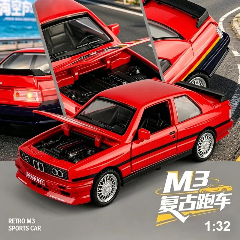 1:32 M3 E30 Sports Car High Simulation Diecast Metal Alloy Model car Sound Light Collection Toy Gifts
1:32 M3 E30 Sports Car High Simulation Diecast Metal Alloy Model car Sound Light Collection Toy Gifts