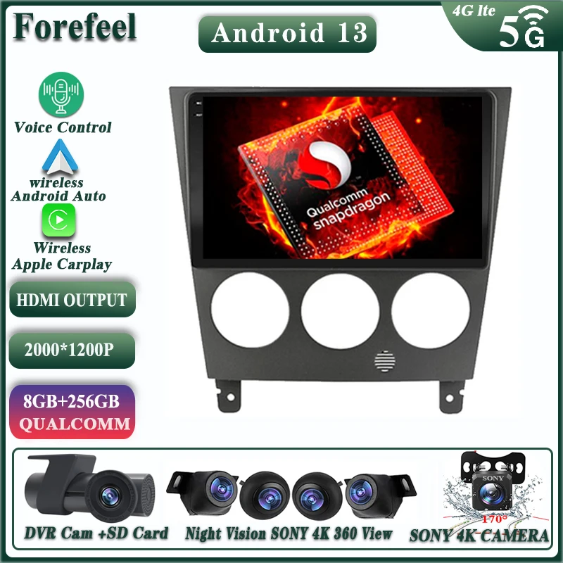 9-дюймовый Android 13 для Subaru Impreza GD GG 2002-2007, мультимедийный автомобильный GPS-радиоплеер, DVD-плеер с навигационной головкой, Женская камера
9-дюймовый Android 13 для Subaru Impreza GD GG 2002-2007, мультимедийный автомобильный GPS-радиоплеер, DVD-плеер с навигационной головкой, Женская камера
