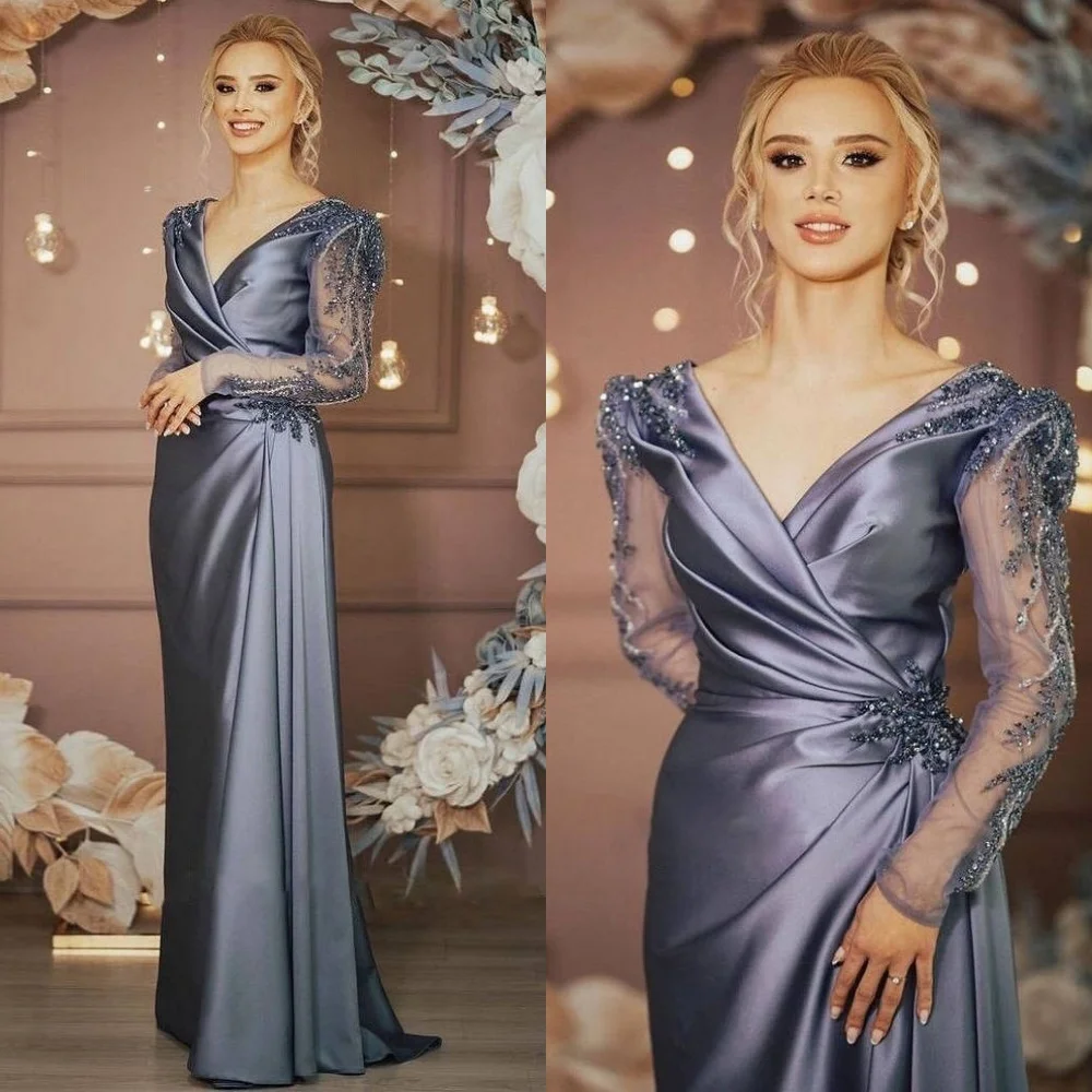 Customized Simple auburn Satin Evening Dress Elegant V-Neck Long Sleeves Prom Dress Chapel Train Zipper Back Celebrity Gowns
Customized Simple auburn Satin Evening Dress Elegant V-Neck Long Sleeves Prom Dress Chapel Train Zipper Back Celebrity Gowns