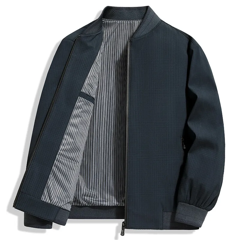 Men's Business Casual Jacket Solid Color Baseball Collar Casual Outerwear for Spring and Autumn Comfortable Versatile Men's Top
Men's Business Casual Jacket Solid Color Baseball Collar Casual Outerwear for Spring and Autumn Comfortable Versatile Men's Top