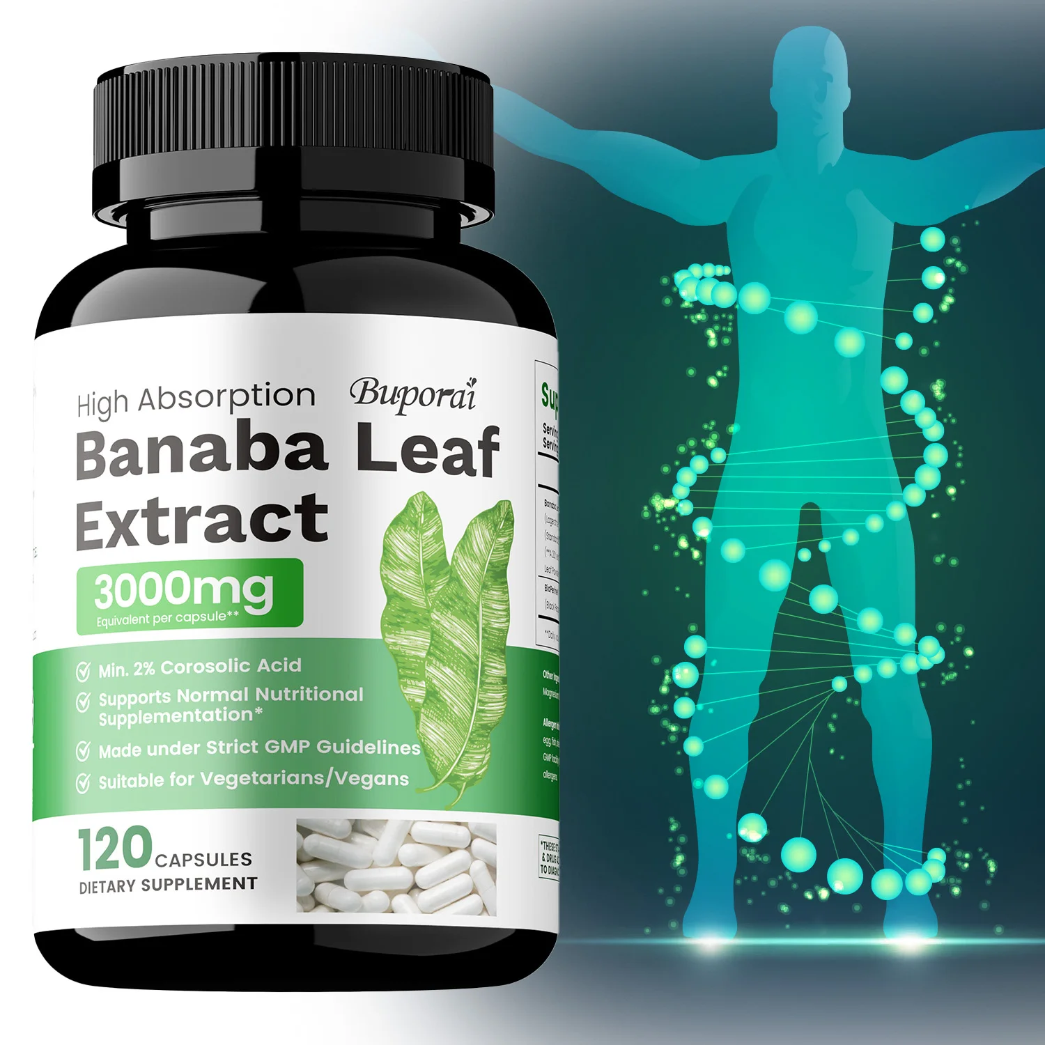 Banaba Leaf Extract 3000mg - Weight Management, Metabolism , Control Blood Sugar Levels, Supports Overall Health
Banaba Leaf Extract 3000mg - Weight Management, Metabolism , Control Blood Sugar Levels, Supports Overall Health