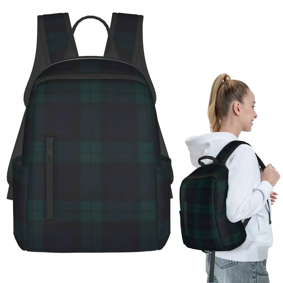 Black Watch Scottish Tartan Backpack Student BookBag Children School Bag Laptop Shoulder Bags Men Women
Black Watch Scottish Tartan Backpack Student BookBag Children School Bag Laptop Shoulder Bags Men Women