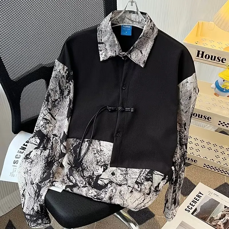 Свободный крой, принт «акварель», весенняя новинка, в китайском стиле, плотная ткань 300 г/м², люксовый повседневный стиль, молодежный тренд, длинный рукав
Свободный крой, принт «акварель», весенняя новинка, в китайском стиле, плотная ткань 300 г/м², люксовый повседневный стиль, молодежный тренд, длинный рукав