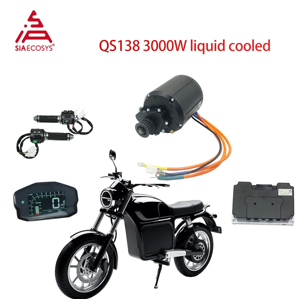 QS138 90H V3 4000WLiquid Cooled Mid Drive Motor Kit with Fardriver ND72680 Programmable Controller for E-Motorcycle
QS138 90H V3 4000WLiquid Cooled Mid Drive Motor Kit with Fardriver ND72680 Programmable Controller for E-Motorcycle