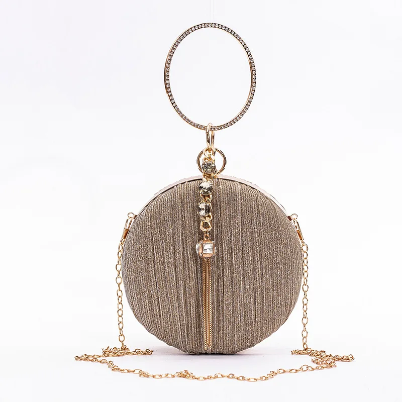 Women Bag Small Round Bag With Tassel Solid Color Women's Diagonal Crossbody Bag Portable Dinner Bag Design Zipper Bag
Women Bag Small Round Bag With Tassel Solid Color Women's Diagonal Crossbody Bag Portable Dinner Bag Design Zipper Bag