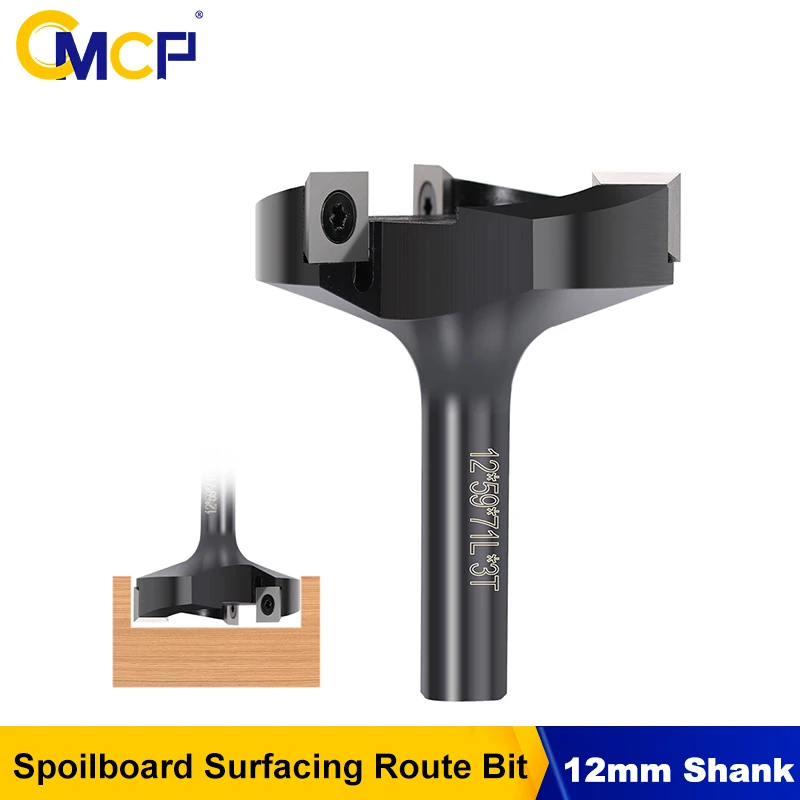 CMCP 1pc CNC Surfacing Router Bit 12mm Shank Wood Planer Bit Insert Carbide Slab Flattening Milling Cutter For Wood
CMCP 1pc CNC Surfacing Router Bit 12mm Shank Wood Planer Bit Insert Carbide Slab Flattening Milling Cutter For Wood