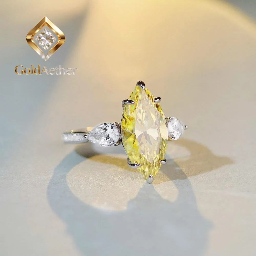 GoldAether Luxury Solid Platinum PT950 Women's Pink Yellow Olive Diamond Ring Horse Eye 7g Moissanite Diamond Ring
GoldAether Luxury Solid Platinum PT950 Women's Pink Yellow Olive Diamond Ring Horse Eye 7g Moissanite Diamond Ring