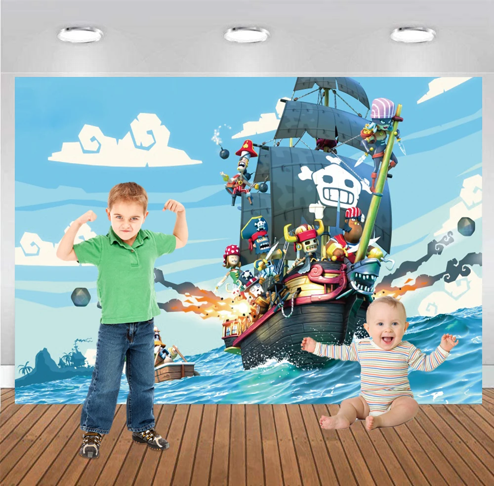 Pirate Birthday Backdrop Kids Party Decorations Old Treasure World Map Skull Flag Boy Baby Portrait Photography Background Decor
Pirate Birthday Backdrop Kids Party Decorations Old Treasure World Map Skull Flag Boy Baby Portrait Photography Background Decor