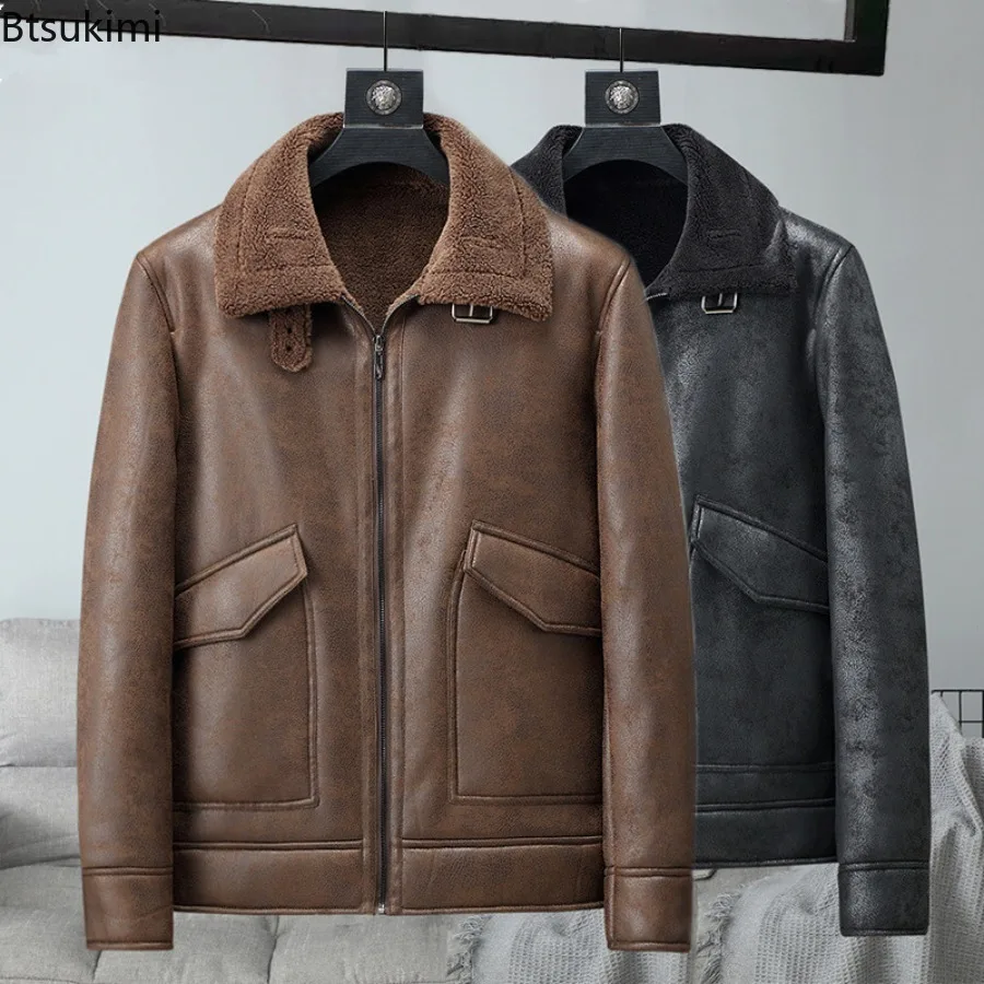 2025 Autumn and Winter Men's Suede Jacket Plus Velvet Lapel Thickened Warmth Fashion Boutique Faux Leather Outer Male PU Coat
2025 Autumn and Winter Men's Suede Jacket Plus Velvet Lapel Thickened Warmth Fashion Boutique Faux Leather Outer Male PU Coat