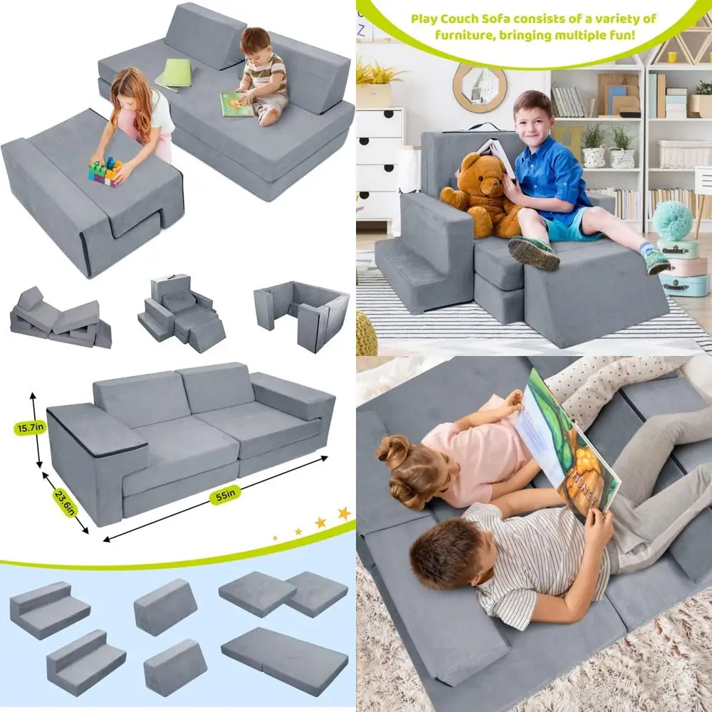 7 шт. детский игровой диван, модульный детский игровой диван премиум-класса 2025 для малышей, детский пенопластовый диван для спальни, игровой комнаты, Toyroom, Prefec
7 шт. детский игровой диван, модульный детский игровой диван премиум-класса 2025 для малышей, детский пенопластовый диван для спальни, игровой комнаты, Toyroom, Prefec