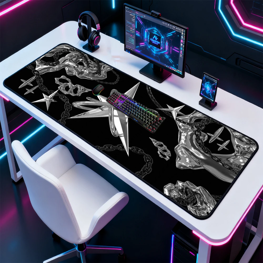 Gothic Mouse Pad Big Gaming Pc Large Mousepad XXL Black Silver Star Chain Desk Mat Accessories 1200x600 Mousepads
Gothic Mouse Pad Big Gaming Pc Large Mousepad XXL Black Silver Star Chain Desk Mat Accessories 1200x600 Mousepads