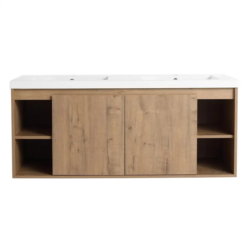 48" Wall Mounted Bathroom Vanity With Double Sink, Soft Closing Door Hinge
48" Wall Mounted Bathroom Vanity With Double Sink, Soft Closing Door Hinge