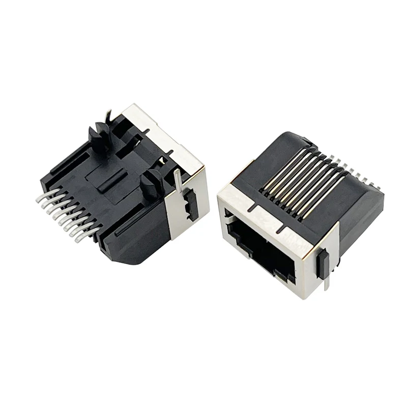 5722 RJ45 Network Socket SMT with Half-Package Shielding Network Port 8P8C with Ear 90-degree Horizontal DIP with Inclined Edge
5722 RJ45 Network Socket SMT with Half-Package Shielding Network Port 8P8C with Ear 90-degree Horizontal DIP with Inclined Edge