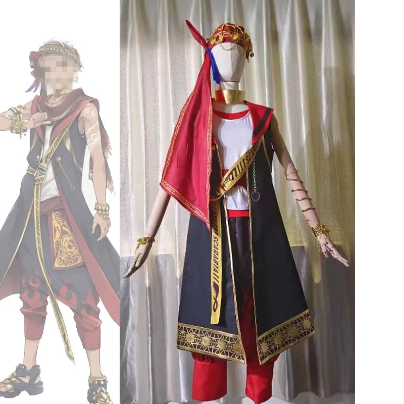 Halloween Kalim Cosplay Costume Night Raven College Scarabia Al-Asim Uniform Set Anime And Games Cosplayer Role-playing Costumes
Halloween Kalim Cosplay Costume Night Raven College Scarabia Al-Asim Uniform Set Anime And Games Cosplayer Role-playing Costumes