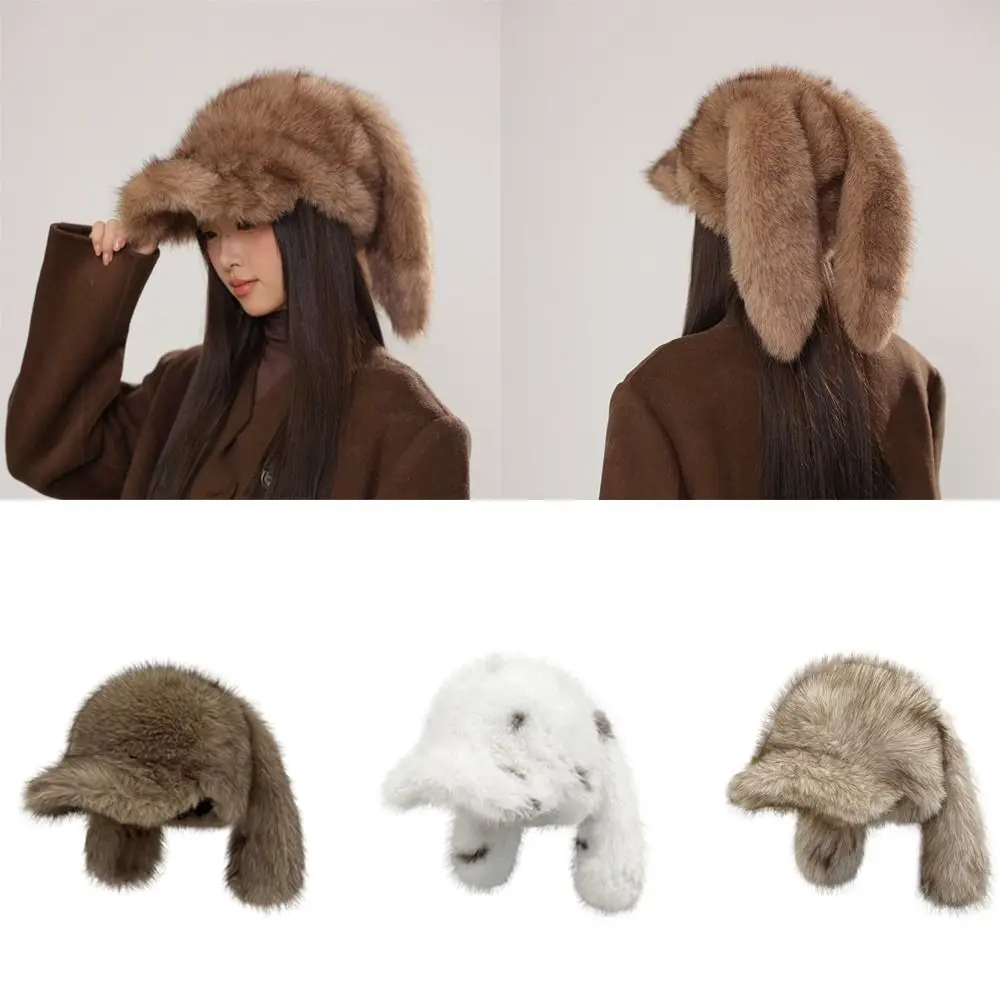 Универсальные бейсболки с кроличьими ушками, однотонные теплые бейсболки с имитацией норки, длинные уши кролика, утолщенная зимняя шапка в стиле хип-хоп
Универсальные бейсболки с кроличьими ушками, однотонные теплые бейсболки с имитацией норки, длинные уши кролика, утолщенная зимняя шапка в стиле хип-хоп
